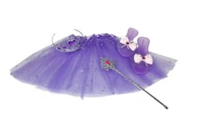 JULIANA PRINCESA SET ZAPATOS POLLERA CORONA Y VARITA COD JUL130 - Imagen 2