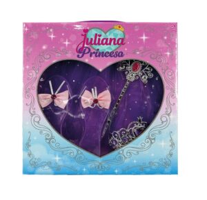 JULIANA PRINCESA SET ZAPATOS POLLERA CORONA Y VARITA COD JUL130