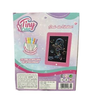 TINY TABLET DE DIBUJO LED COLOR BRILLA EN OSCURIDAD COD 55587 - Imagen 4