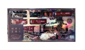 JUEGO SET PISTA TREN DE CARGA RADIO CONTROL LUZ SONIDO COD 9077B