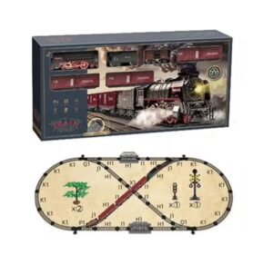 JUEGO SET PISTA TREN DE CARGA RADIO CONTROL LUZ SONIDO COD 9077B - Imagen 2