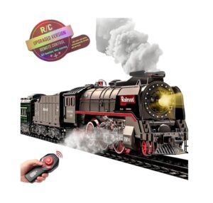 JUEGO SET PISTA TREN DE CARGA RADIO CONTROL LUZ SONIDO COD 9077B - Imagen 3