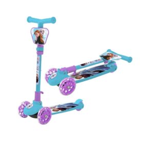 MONOPATIN PLEGABLE FROZEN CON LUCES COD 12106 CELESTE - Imagen 2