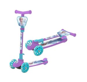 MONOPATIN PLEGABLE FROZEN CON LUCES COD 12106 VIOLETA - Imagen 2