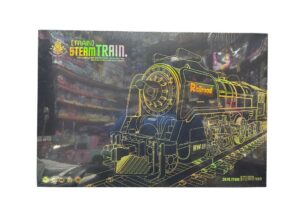 JUEGO VALIJA PISTA CON TREN DE CARGA LUZ SONIDO CON HUMO COD 620B - Imagen 2