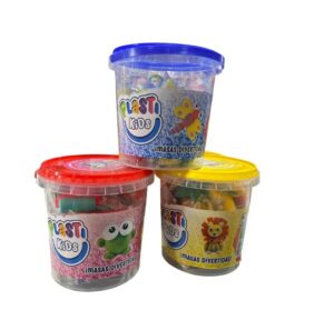 MASA PLASTI KIDS BALDE X 24 COLORES SURTIDOS COD 42161 T AZUL - Imagen 2