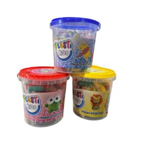 MASA PLASTI KIDS BALDE X 24 COLORES SURTIDOS COD 42161 T AMARILLO - Imagen 2