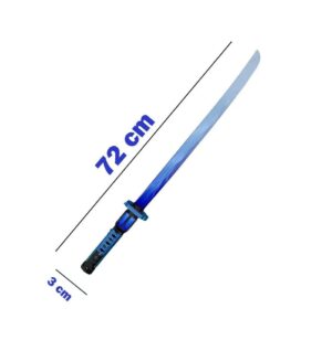 ESPADA SAMURAI CON LUZ Y SONIDO 72 CM COD IK001 VERDE - Imagen 3