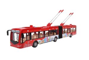 AUTOBUS URBANO ARTICULADO CITY SERIES LUZ Y SONIDO COD IK0716 ROJO - Imagen 2