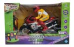 MOTO GIRO 360 RADIO CONTROL MAXIMA POTENCIA VR1 6663 MOTO ROJA