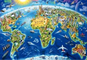 PUZZLE EDUCA X 2000 SIMBOLOS DEL MUNDO COD 17129 - Imagen 2