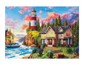 PUZZLE EDUCA X 3000 FARO CERCA DEL OCEANO COD 18507 - Imagen 2