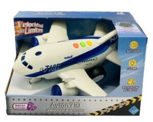 AVION 710 VEHICULO A FRICCION CON LUZ Y SONIDO COD 7089