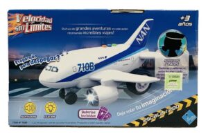 AVION 710 VEHICULO A FRICCION CON LUZ Y SONIDO COD 7089 - Imagen 3