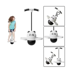 PELOTA JUMPING BALL PANDA SALTARIN CON LUZ COD JUMP001 BLACK - Imagen 3