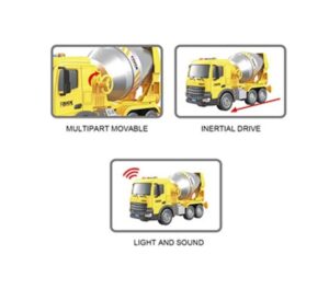 CAMION MEZCLADOR CITY SERIES CON LUZ Y SONIDO COD IK0723 - Imagen 3