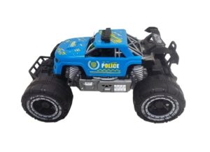 AUTO MONSTER VEHICULO A FRICCION LUZ Y SONIDO COD 7906 CELESTE - Imagen 3