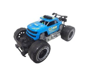 AUTO MONSTER VEHICULO A FRICCION LUZ Y SONIDO COD 7906 CELESTE - Imagen 2