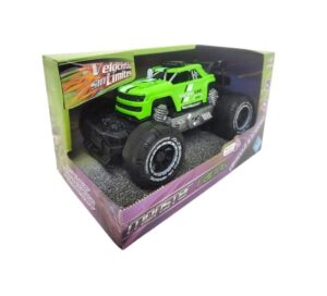 AUTO MONSTER VEHICULO A FRICCION LUZ Y SONIDO COD 7906 VERDE - Imagen 4