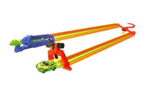 PISTA CON LANZADOR JET F5 VEHICULO CON LUZ COD 7992 ROJO - Imagen 2