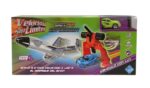 PISTA CON LANZADOR JET F5 VEHICULO CON LUZ COD 7992 VERDE
