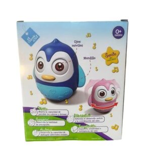 PINGUINO BALANCIN SONIDOS DE CASCABEL COD 7922 AZUL - Imagen 4