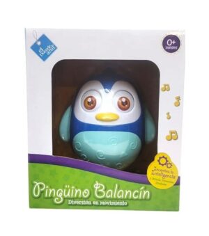 PINGUINO BALANCIN SONIDOS DE CASCABEL COD 7922 AZUL