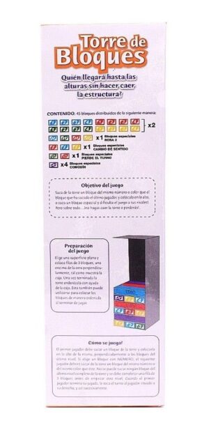 JUEGO DE MESA TORRE DE BLOQUES EL DUENDE AZUL COD 6609 - Imagen 3