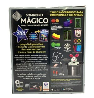 JUEGO DE MAGIA SOMBRERO MAGICO 200 TRUCOS COD 2104 - Imagen 3