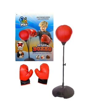 SET DE BOXEO INFANTIL CON PUCHING BALL Y GUANTES COD 55326 - Imagen 2