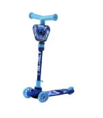 MONOPATIN PLEGABLE STITCH RUEDAS CON LUCES COD 12264 CELESTE