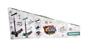 MONOPATIN PLEGABLE SPEED STREET GRAFITI 3 RUEDAS COD 10120 NEGRO - Imagen 3