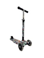 MONOPATIN PLEGABLE SPEED STREET GRAFITI 3 RUEDAS COD 10120 NEGRO