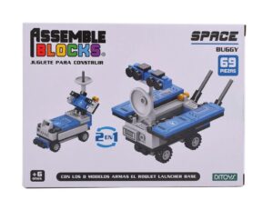 BLOQUES JUEGO DE CONSTRUCCION ROBOT SPACE COD 2905 BUGGY