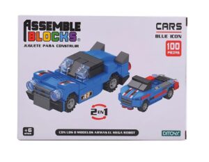 BLOQUES JUEGO DE CONSTRUCCION VEHICULOS COD 2904 BLUE ICON