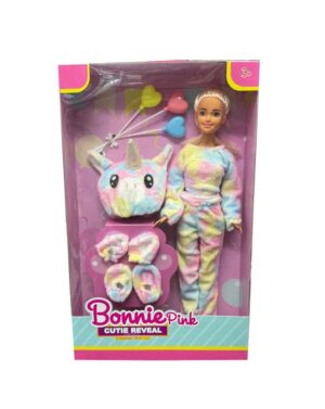 MUÑECA BONNIE PINK CUTIE REVEAL UNICORNIO COD B631