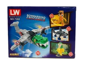 BLOQUES PARA ARMAR TRALALERO TRALALA COD 80405 BOMBARDINO - Imagen 2