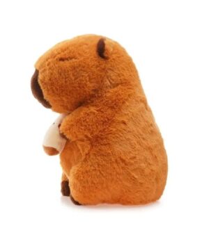 PELUCHE CAPIBARA 22 CM CARPINCHO CON PIZZA 8258 - Imagen 2