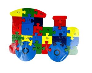 PUZZLE DE MADERA ANIMALES LETRAS Y NUEMROS COD W344