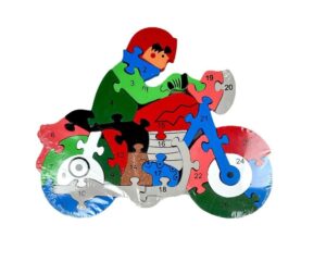 PUZZLE DE MADERA ANIMALES LETRAS Y NUEMROS COD W344 - Imagen 3