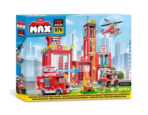BLOQUES ZURU MAX CITY ESTACION DE BOMBEROS 976 PCS COD 83165