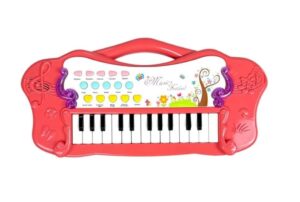 PIANO ORGANO MUSICAL FESTIVAL LUZ Y SONIDO USB COD 1630 ROSA - Imagen 2