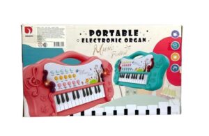 PIANO ORGANO MUSICAL FESTIVAL LUZ Y SONIDO USB COD 1630 ROSA - Imagen 4
