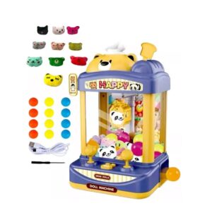 JUEGO GARRA MAQUINA ATRAPA PELUCHES LUZ SONIDO USB COD 2690 AMAR - Imagen 2