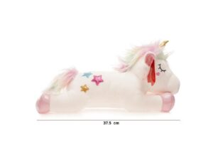 PELUCHE UNICORNIO ECHADO SPANDEX 37 CM COD 8267 - Imagen 2