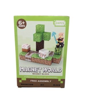 CUBOS MAGNETICOS NECRAFT 24 PCS MAGNETIC WORLD COD S001-33