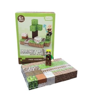 CUBOS MAGNETICOS NECRAFT 24 PCS MAGNETIC WORLD COD S001-33 - Imagen 2