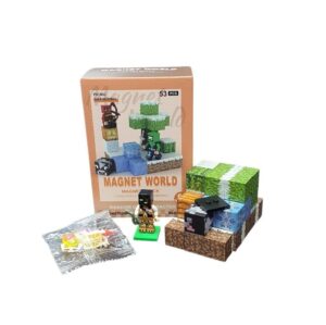 CUBOS MAGNETICOS NECRAFT 53 PCS MAGNETIC WORLD COD S001-2 - Imagen 2
