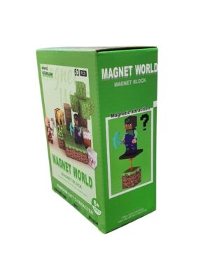 CUBOS MAGNETICOS NECRAFT 53 PCS MAGNETIC WORLD COD S001-1 - Imagen 3