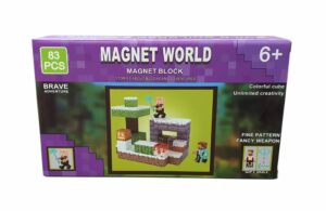 CUBOS MAGNETICOS NECRAFT 83 PCS MAGNETIC WORLD COD S001-3 - Imagen 3